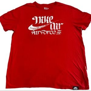 Nike Air Airforce 1 Red T-Shirt